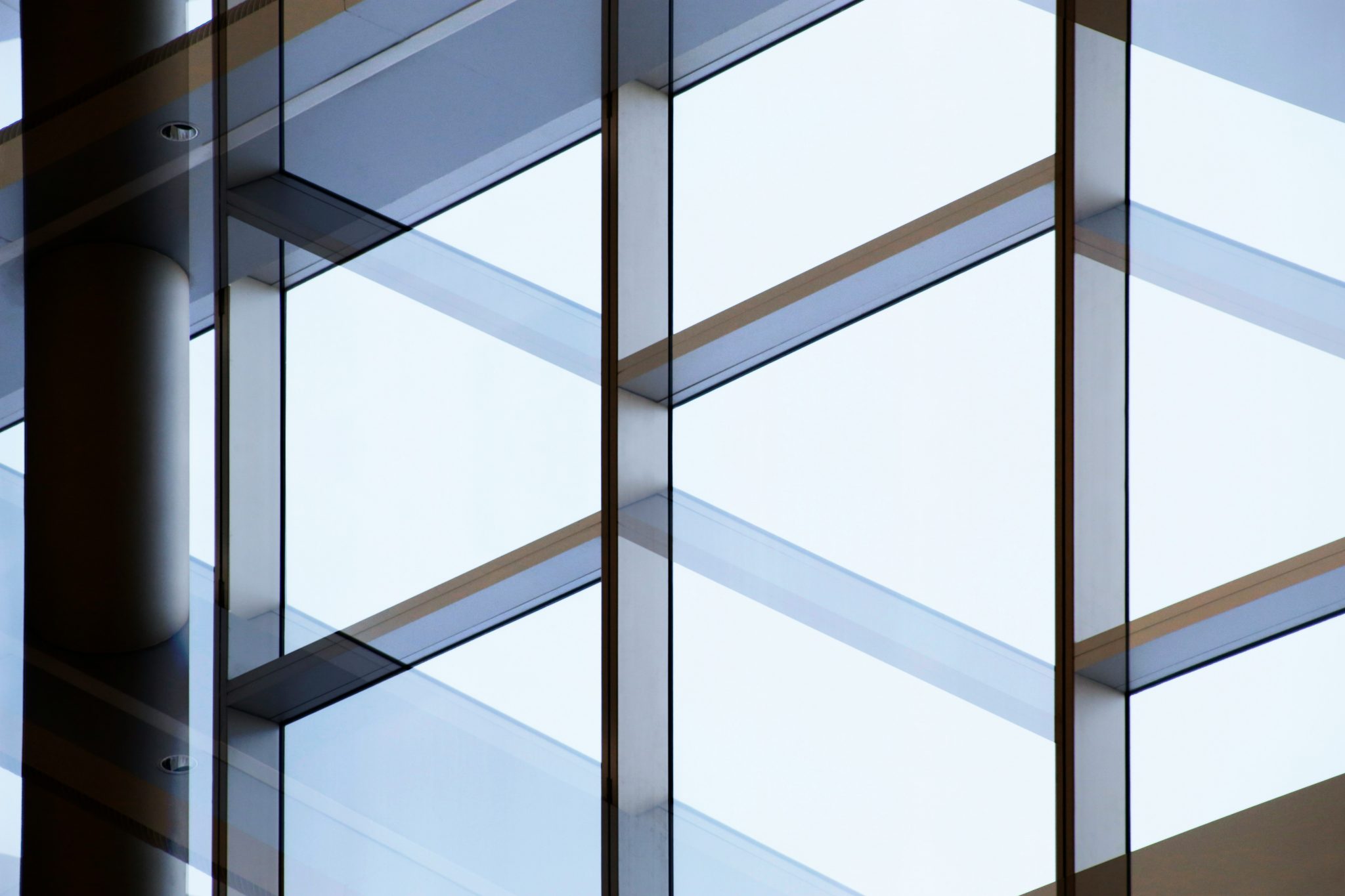 double glazed glass on building